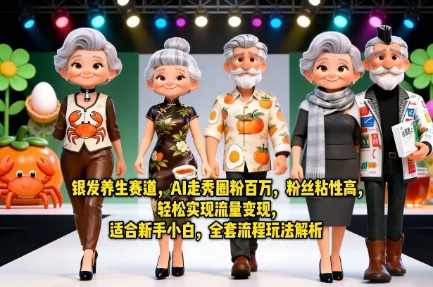 银发养生赛道，AI走秀圈粉百万，粉丝粘性高，轻松实现流量变现，适合新手小白，全套流程玩法解析 - FiveM 插件资源站