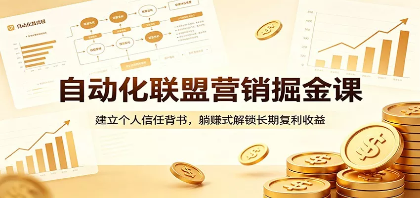自动化联盟营销掘金课：建立个人信任背书，躺赚式解锁长期复利收益 - FiveM 插件资源站