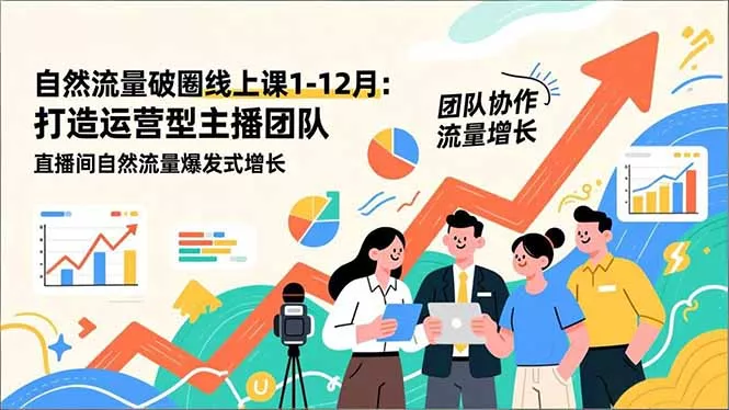 自然流量破圈线上课1-12月：打造运营型主播团队 直播间自然流量爆发式增长 - FiveM 插件资源站