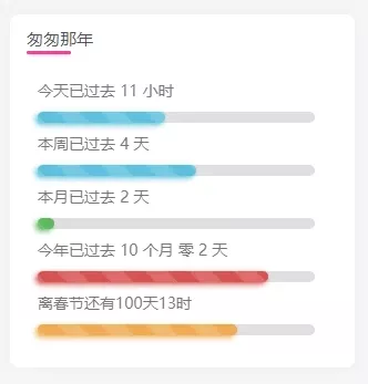 子比主题美化-给子比侧边加一个人生倒计时