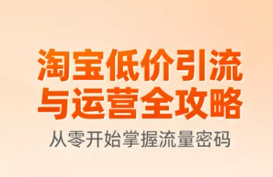 淘宝低价引流与运营全攻略(更新9月) - FiveM 插件资源站