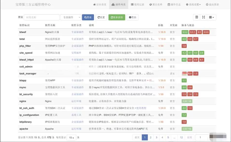 第三方宝塔面板 btcloud PHP源码 - FiveM 插件资源站