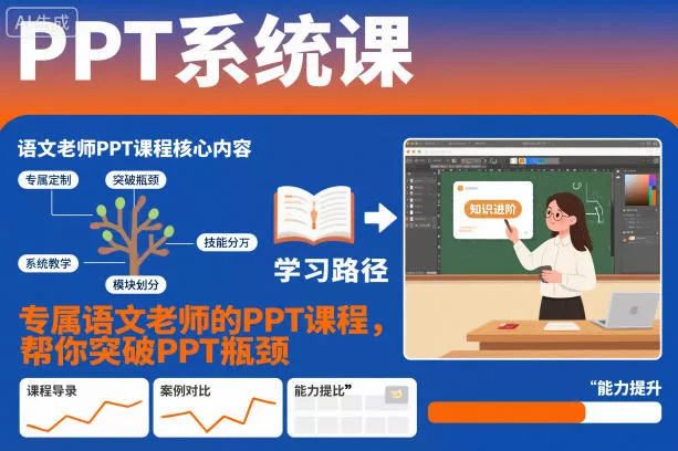 PPT系统课，专属语文老师的PPT课程，帮你突破PPT瓶颈 - FiveM 插件资源站