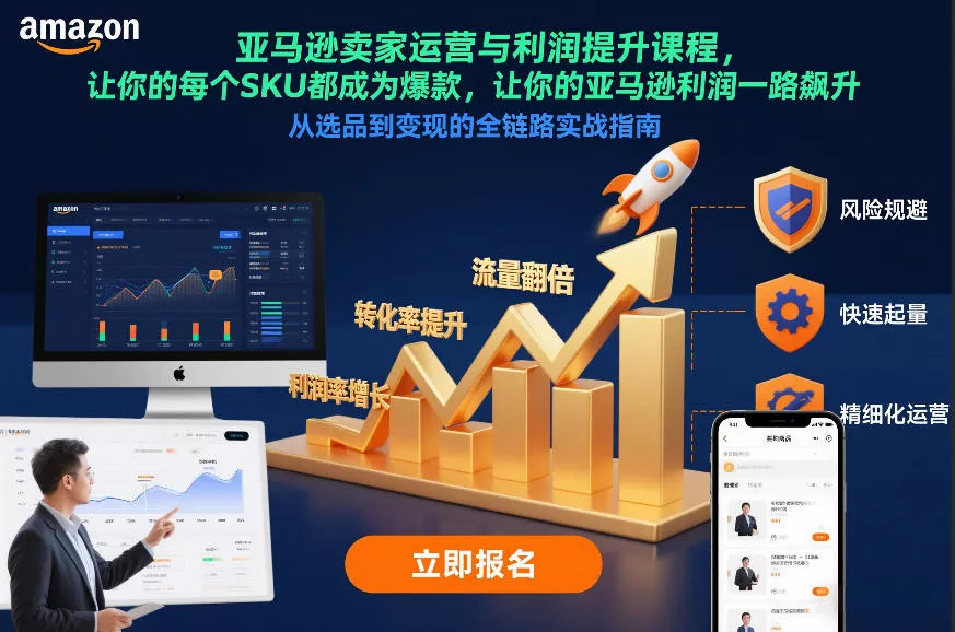 亚马逊卖家运营与利润提升课程，让你的每个SKU都成为爆款，让你的亚马逊利润一路飙升(更新12月) - FiveM 插件资源站