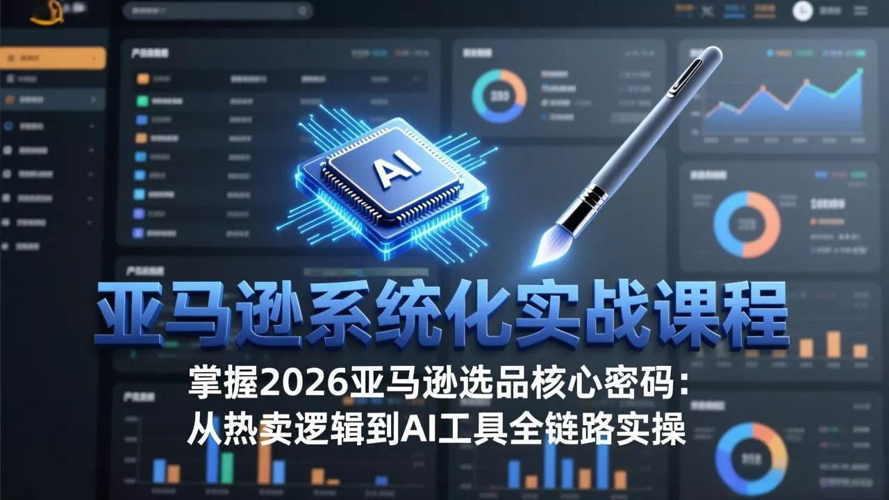 亚马逊系统化实战课-更新3月：2026最新选品方法论，从热卖原因分析到AI作图，提升选品成功率 - FiveM 插件资源站