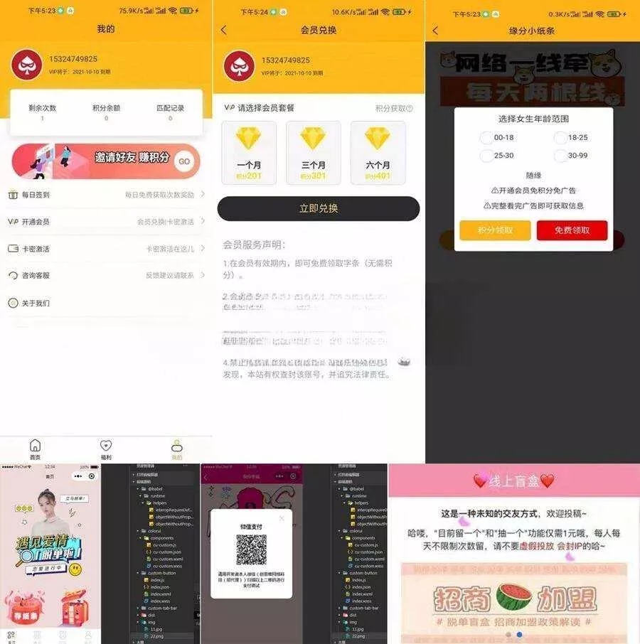 三套脱单盲盒/交友盲盒系统源码/公众号源码+小程序源码 - FiveM 插件资源站