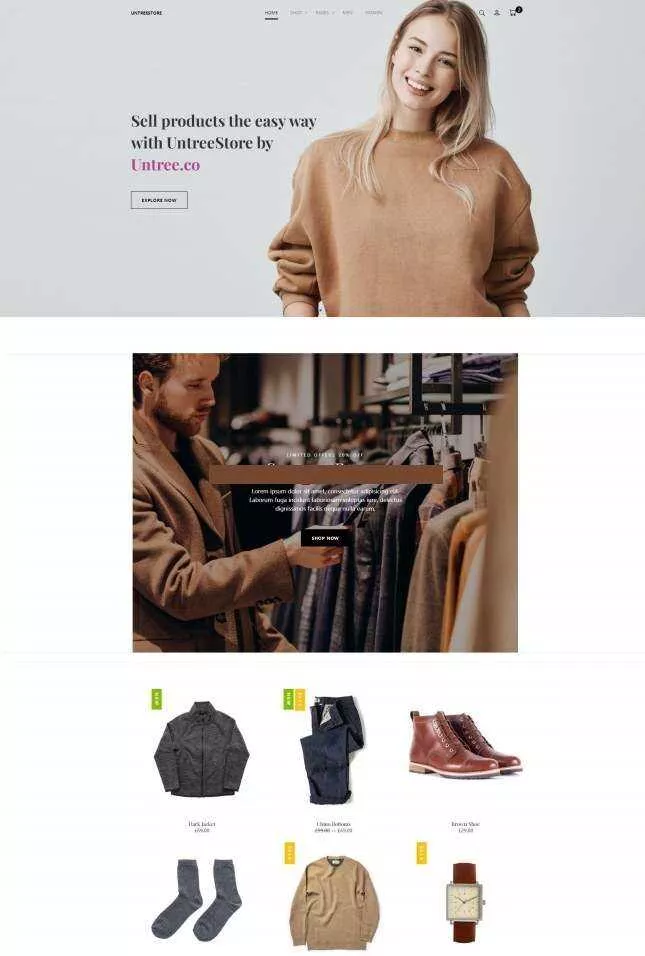 时尚服饰单品销售服务网站html模板 - FiveM 插件资源站
