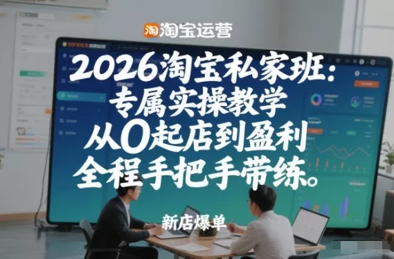 2026淘宝私家班：专属实操教学，从0起店到盈利，全程手把手带练(更新26年3月) - FiveM 插件资源站