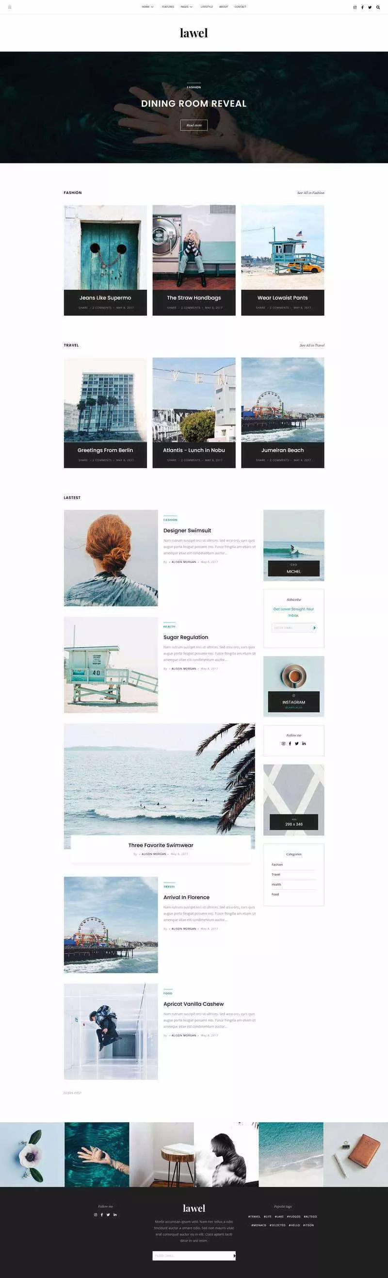 BootStrap5旅游图文相册博客HTML模板 - FiveM 插件资源站