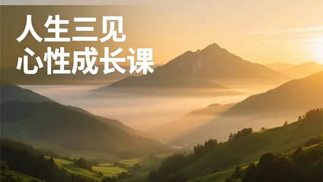 人生三见心性成长课，见天地众生自己，搞透人性安顿身心，活出清晰自我，内在富足无价 - FiveM 插件资源站