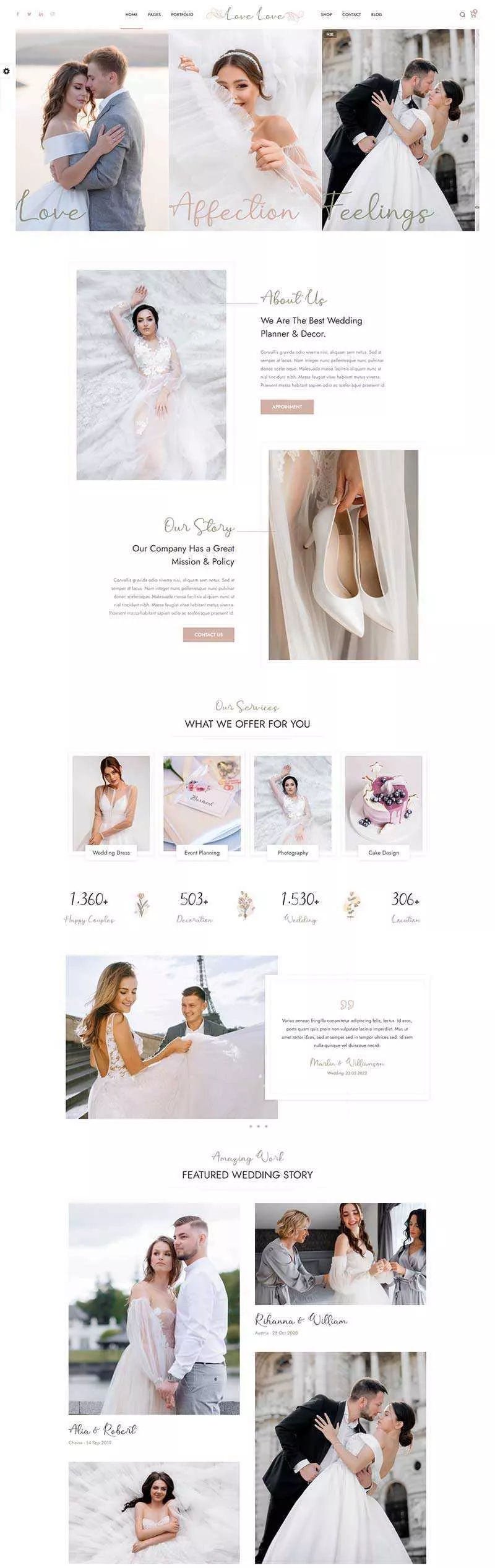 HTML5婚庆婚饰婚纱摄影服务网站html模板 - FiveM 插件资源站