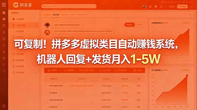 可复制！拼多多虚拟类目自动赚钱系统，机器人回复+发货月入 1-5W - FiveM 插件资源站