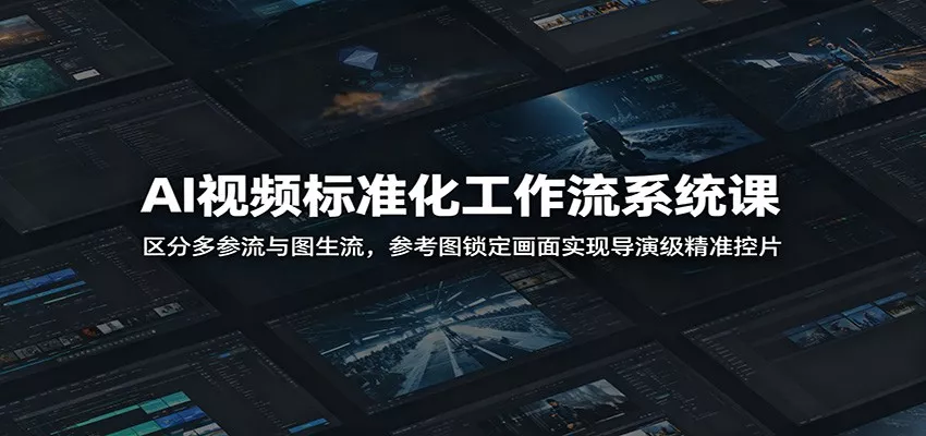 AI视频标准化工作流系统课：区分多参流与图生流，参考图锁定画面实现导演级精准控片 - FiveM 插件资源站