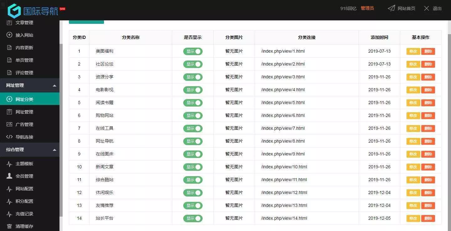 图片[2] - 918国际导航免费分享一款简洁模板+整站程序+数据打包 - FiveM 插件资源站