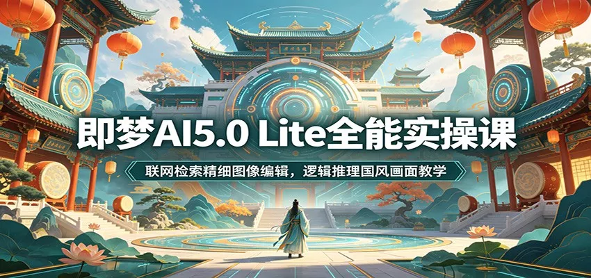 即梦AI5.0 Lite全能实操课：联网检索精细图像编辑，逻辑推理国风画面教学 - FiveM 插件资源站
